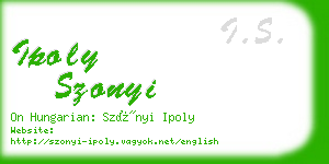 ipoly szonyi business card